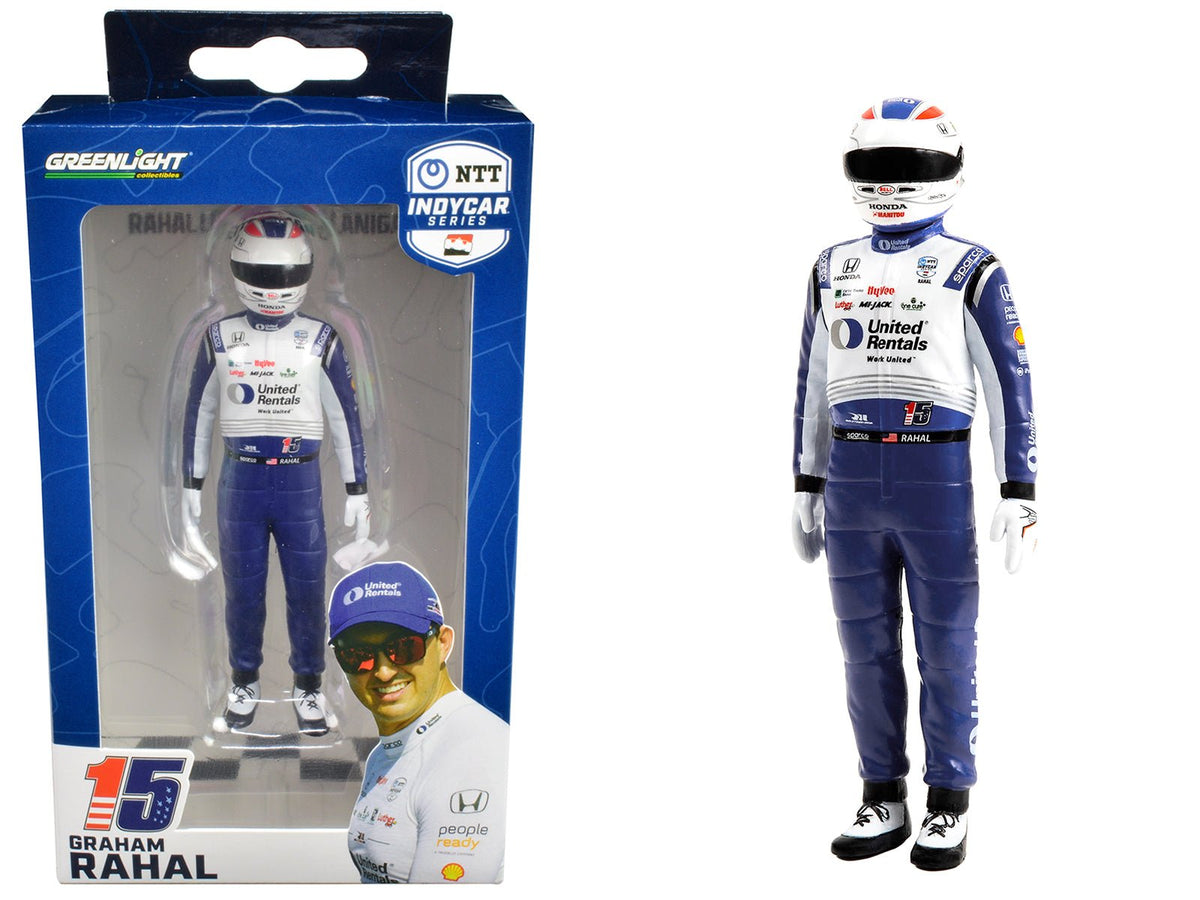 Rapid Vehicles "NTT IndyCar Series" #15 Graham Rahal Driver Figure "United Rentals - Rahal...