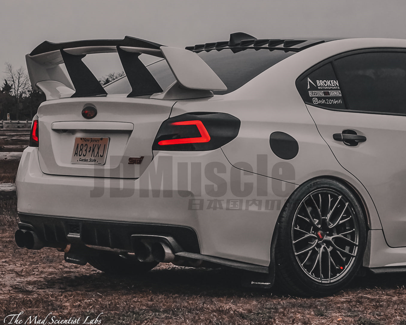 JDMuscle [15-26 WRX, 15-21 STI]  Carbon Fiber Wing Gurney Flap V2