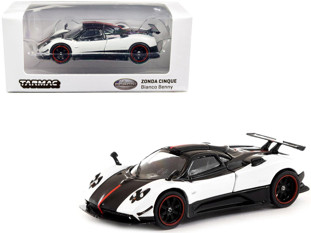 Rapid Vehicles Pagani Zonda Cinque Bianco Benny White and Black "Global64" Series 1/64 Diecast...