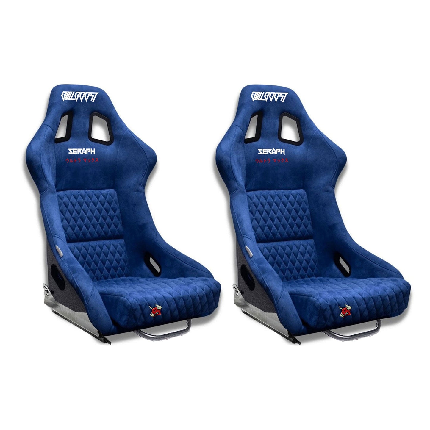 Blue Bull Boost Adjustable Racing Lowered Ultra Max Bucket Seat with Slider Rails