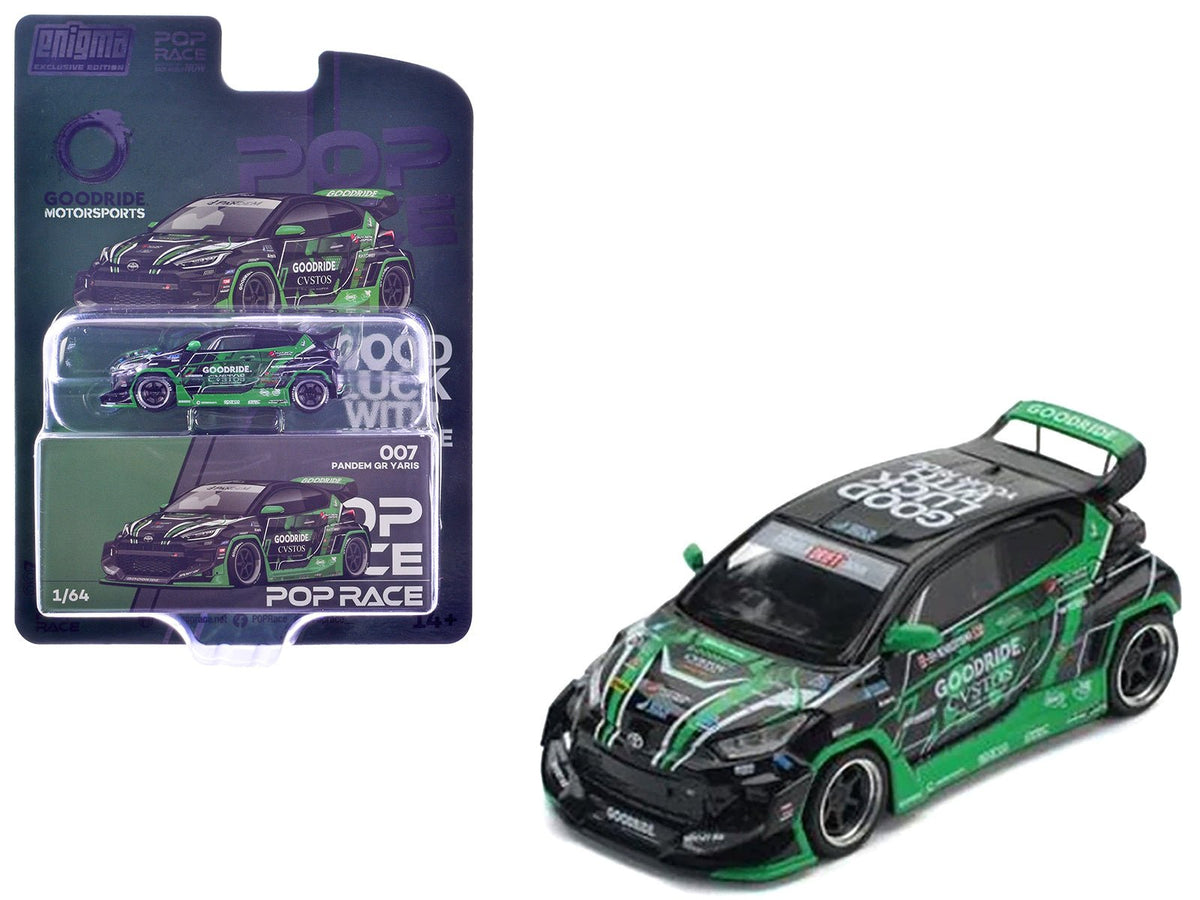 Rapid Vehicles Pandem GR Yaris RHD (Right Hand Drive) "Goodride Motorsports" Green and Black with...