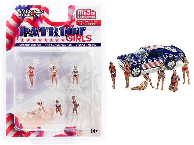 Rapid Vehicles "Patriot Girls" 6 piece Diecast Figurines Set Limited Edition to 4800 pieces...