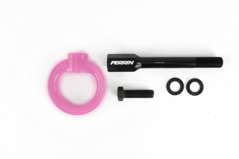 Perrin [02-07 WRX, 04-07 STI] Tow Hook Kit - Hyper Pink | PSP-BDY-230HP