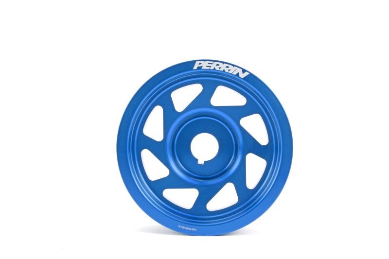 Perrin [02-14 WRX, 04-21 STI, 05-09 Legacy, 04-13 FXT] Lightened Crank Pulley Blue