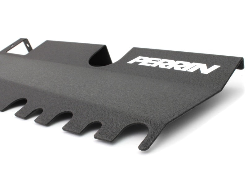 JDMuscle Perrin [15-21 WRX/STI] Radiator Shroud | With OEM Intake Scoop - Black - View 4