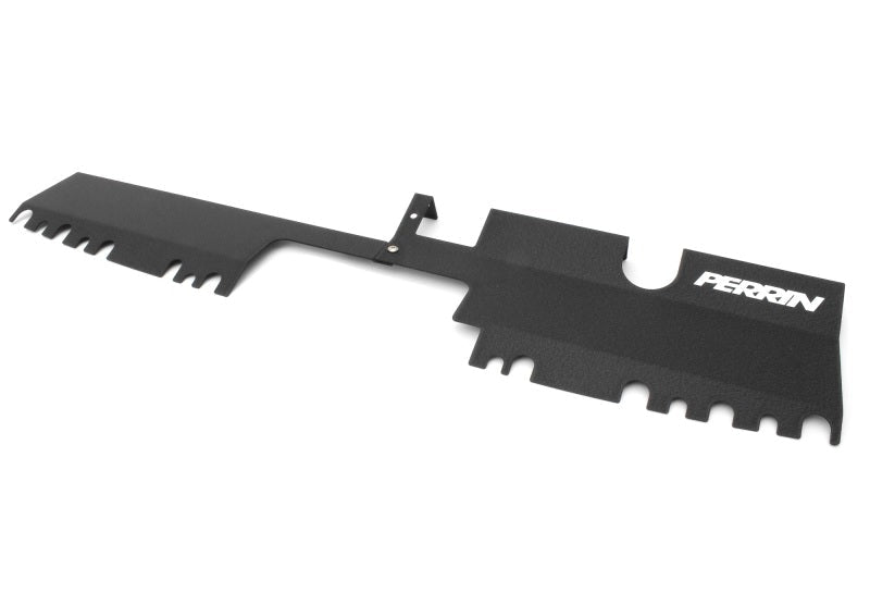 JDMuscle Perrin [15-21 WRX/STI] Radiator Shroud | With OEM Intake Scoop - Black - View 2