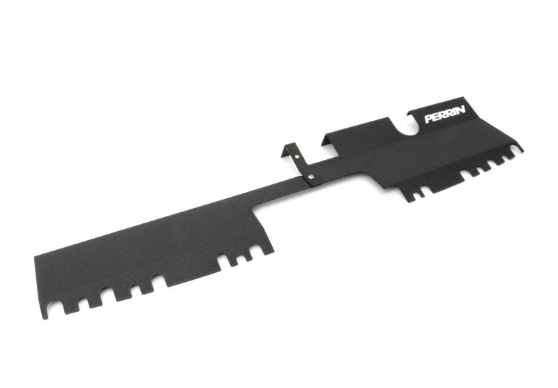 JDMuscle Perrin [15-21 WRX/STI] Radiator Shroud | With OEM Intake Scoop - Black - View 3