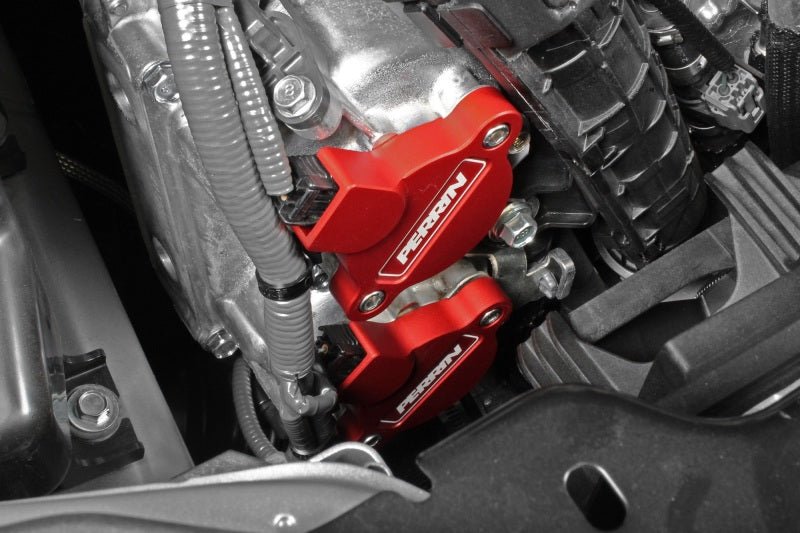 Perrin [15-26 WRX] Cam Solenoid Cover - Red | PSP-ENG-172RD
