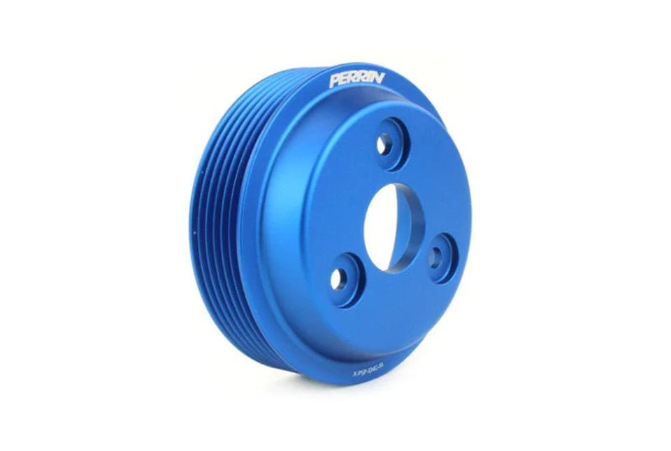 JDMuscle Perrin 2022 BRZ/GR86 Water Pump Pulley - Blue | PSP-ENG-113BL