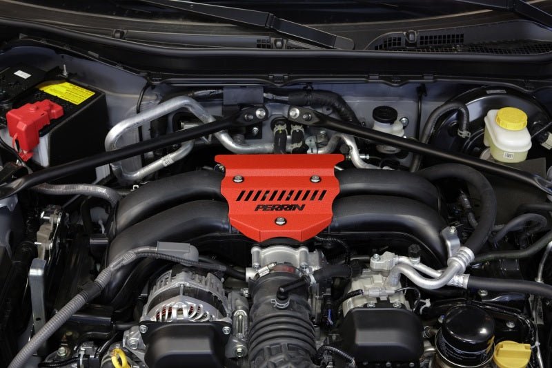 JDMuscle Perrin [22-25 BRZ/GR86] Engine Cover - Red Wrinkle | PSP-ENG-162RD - View 4