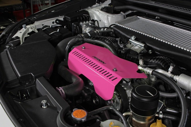 Perrin [22-26 WRX] Pulley Cover - Hyper Pink