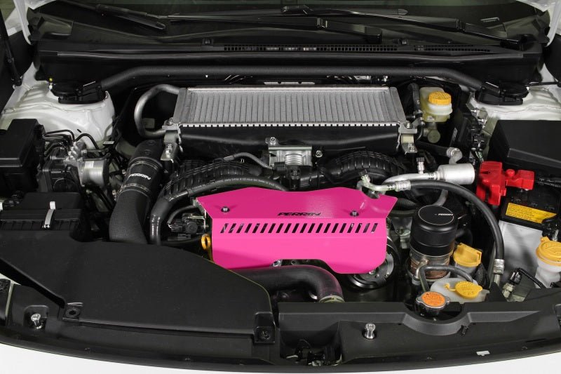 Perrin [22-26 WRX] Pulley Cover - Hyper Pink