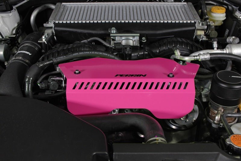 Perrin [22-26 WRX] Pulley Cover - Hyper Pink