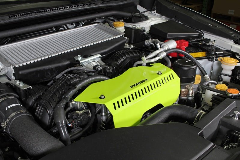Perrin [22-26 WRX] Pulley Cover - Neon Yellow