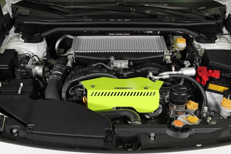 Perrin [22-26 WRX] Pulley Cover - Neon Yellow