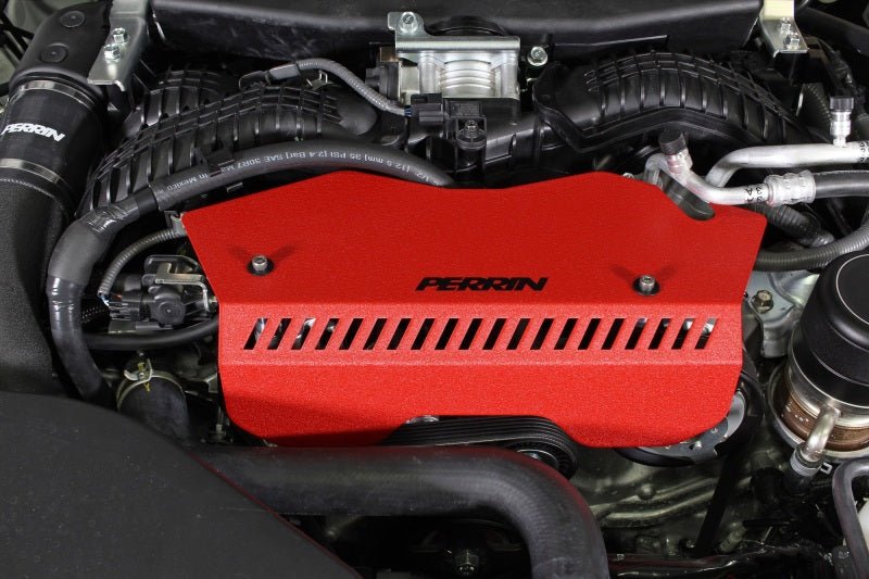 Perrin [22-26 WRX] Pulley Cover - Red