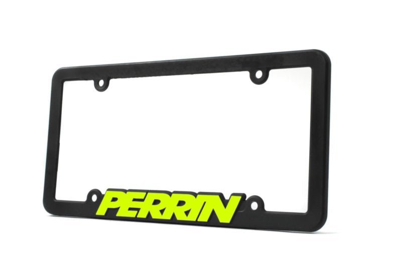 PERRIN License Plate Frame - Black w/Neon Yellow Lettering [Universal]