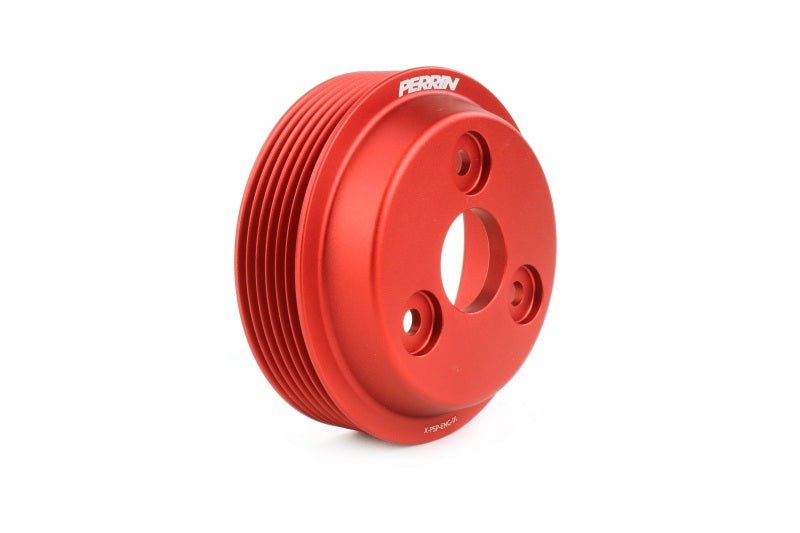 JDMuscle Perrin Lightweight Water Pump Pulley Red WRX 15-21 / Forester 14-18 / Crosstrek 18-20 /...