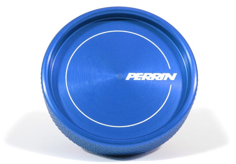 Perrin Oil Cap Round Style Blue Most Subaru Models | PSP-ENG-711BL