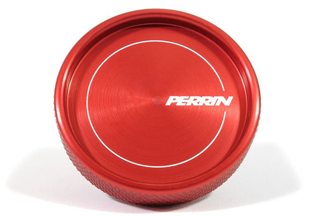 Perrin Oil Cap Round Style Red Most Subaru Models