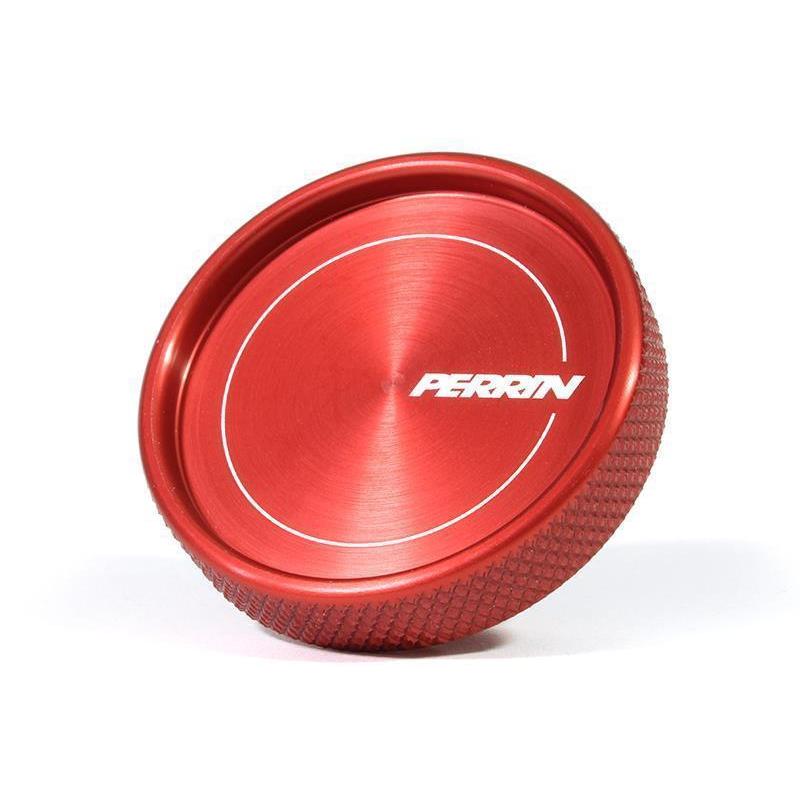 Perrin Oil Cap Round Style Red Most Subaru Models