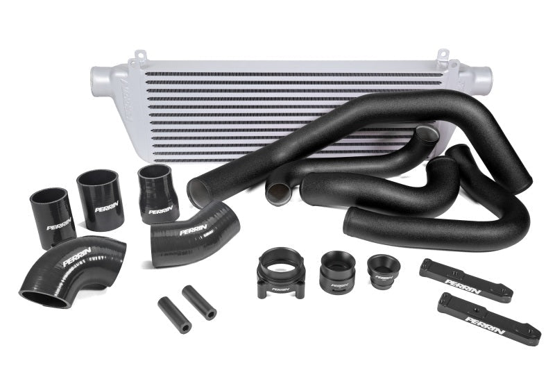 Perrin Performance [22-24 Subaru WRX] Front Mount Intercooler Kit | Black Tubes & Silver Core