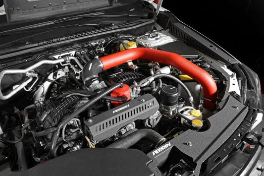 JDMuscle Perrin Performance [22-24 Subaru WRX] Front Mount Intercooler Kit | Red Tubes & Black...