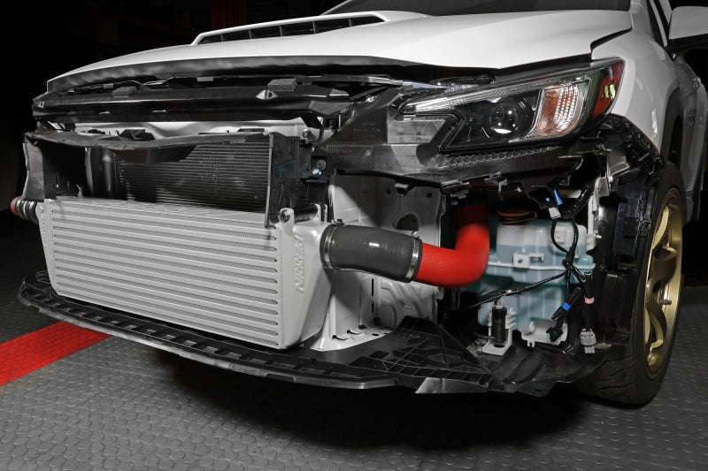 Perrin Performance [22-24 Subaru WRX] Front Mount Intercooler Kit | Red Tubes & Silver Core