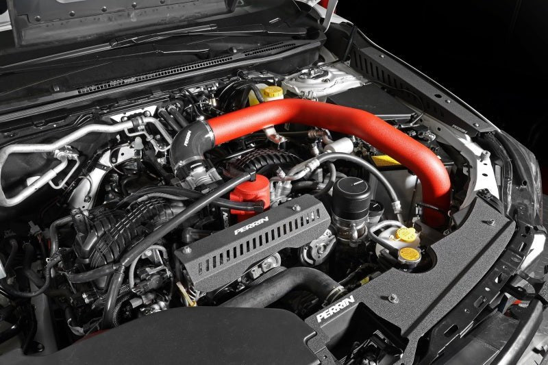 Perrin Performance [22-24 Subaru WRX] Front Mount Intercooler Kit | Red Tubes & Silver Core