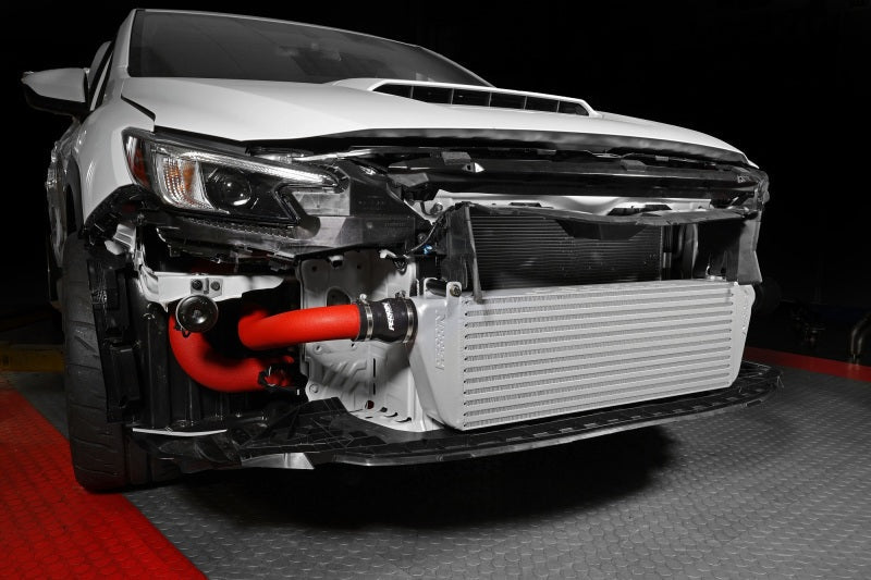 Perrin Performance [22-24 Subaru WRX] Front Mount Intercooler Kit | Red Tubes & Silver Core