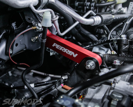 Perrin [02-26 WRX/STI/LGT/FXT] Pitch Stop Mount-Red