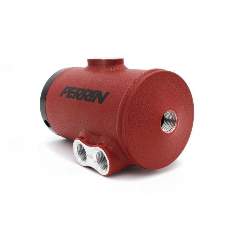 Perrin [02-07 WRX/STI w/ TMIC] Red Air Oil Separator | PSP-ENG-605RD