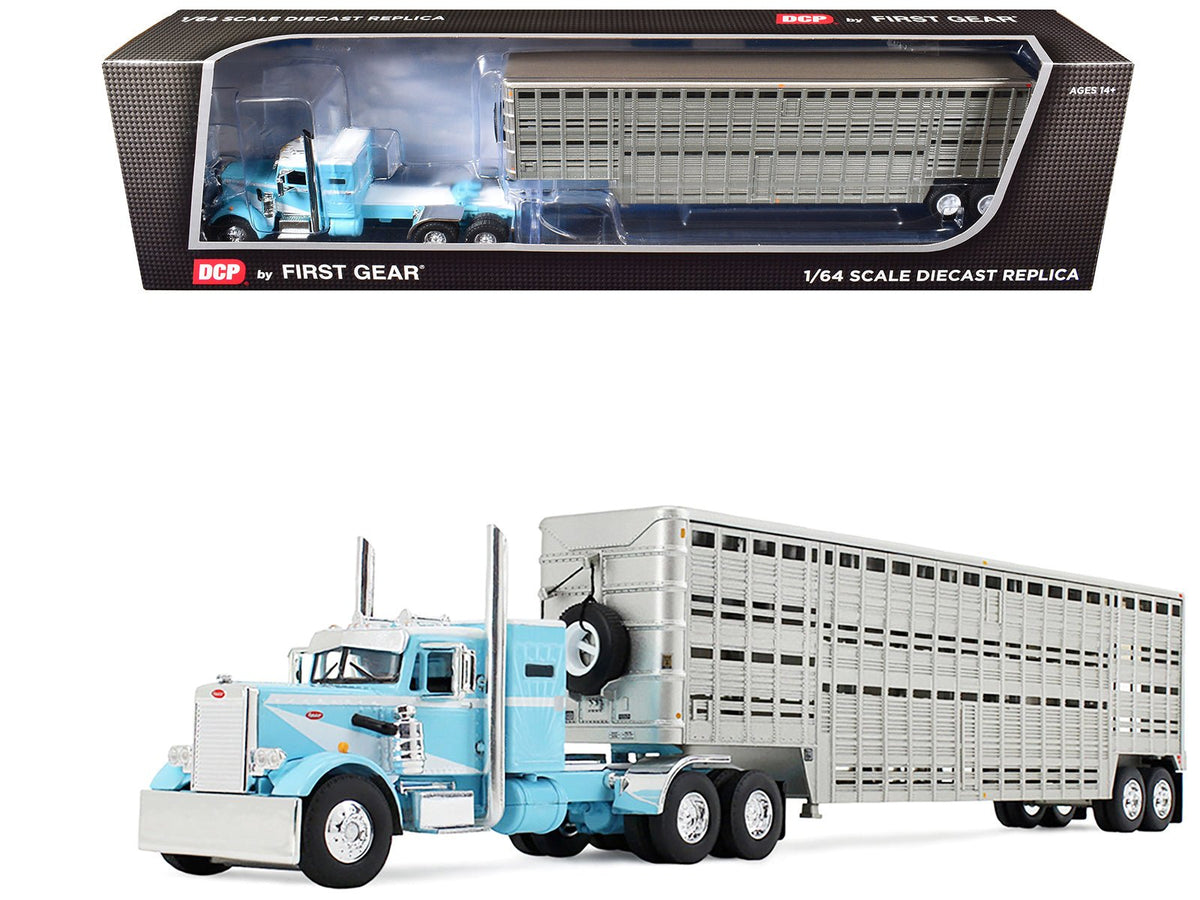 Rapid Vehicles Peterbilt 351 with 36" Vintage Sleeper and 45' Wilson Vintage Livestock Trailer...