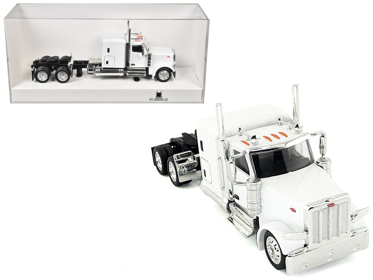 Rapid Vehicles Peterbilt 589 Truck with 72 Inch Sleeper White 1/87 (HO) Plastic Model Car by HO...