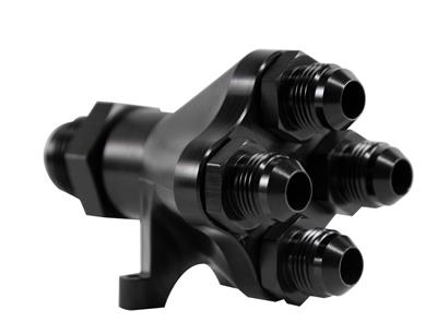 Peterson Fluid Systems Y-manifold, Manifold 5-WAY -8 to -4'S - 101061