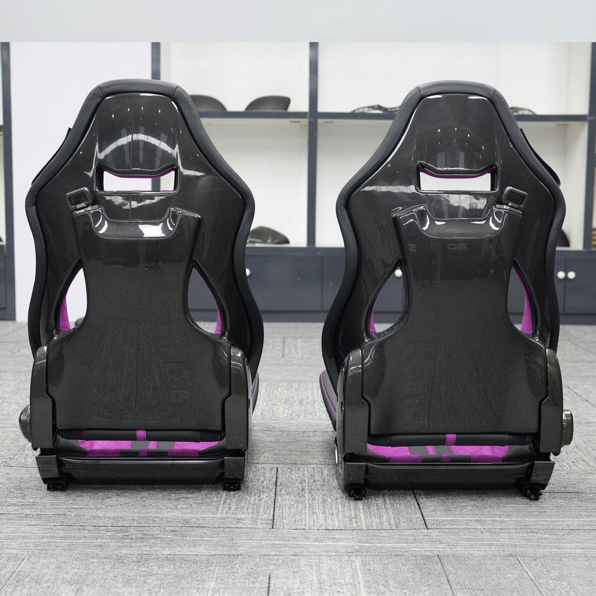 Alcantara Dry Carbon Fiber Racing Seats for Ferrari F430 488 458 F8 F12 SF90 296