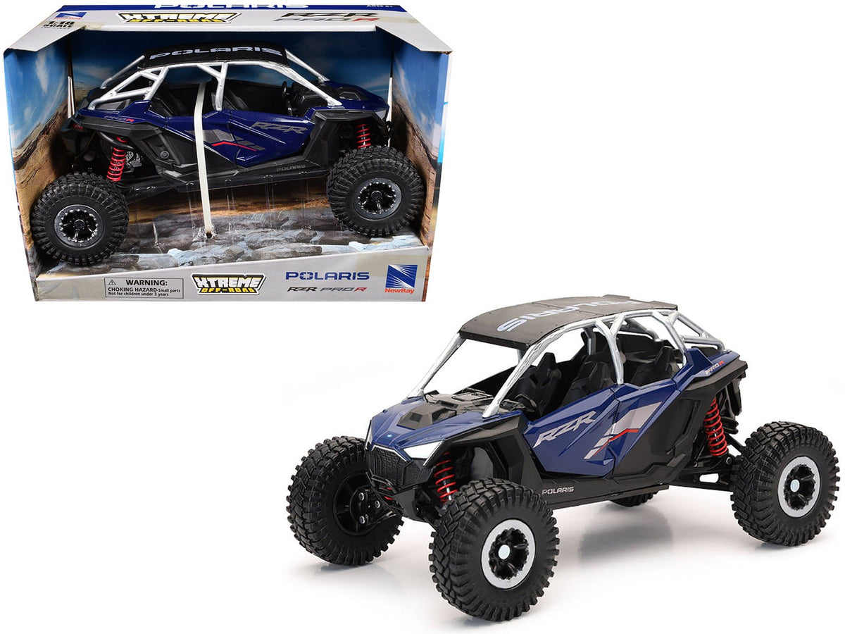 Rapid Vehicles Polaris RZR Pro R UTV Blue with Black Top "Xtreme Off-Road" Series 1/18 Diecast...