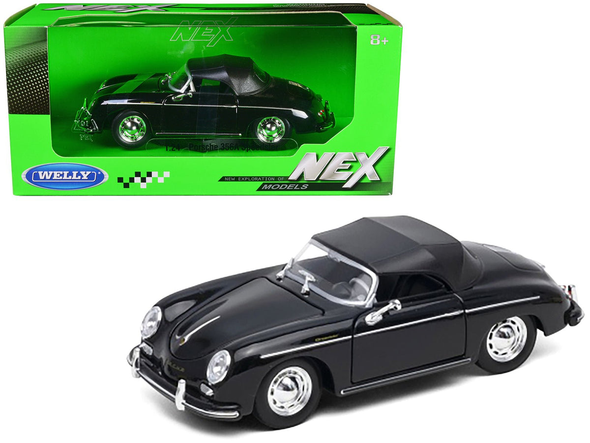 Rapid Vehicles Porsche 356A Speedster Soft Top Black "NEX Models" Series 1/24 Diecast Model Car...