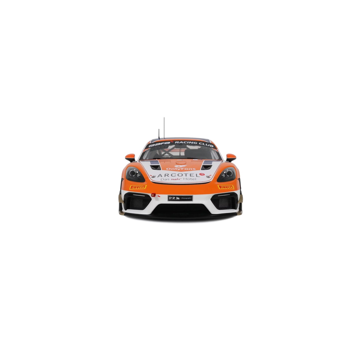 Otto 2024 Porsche 718 Cayman GT4 RS Clubsport #92 Orange & White 1:18