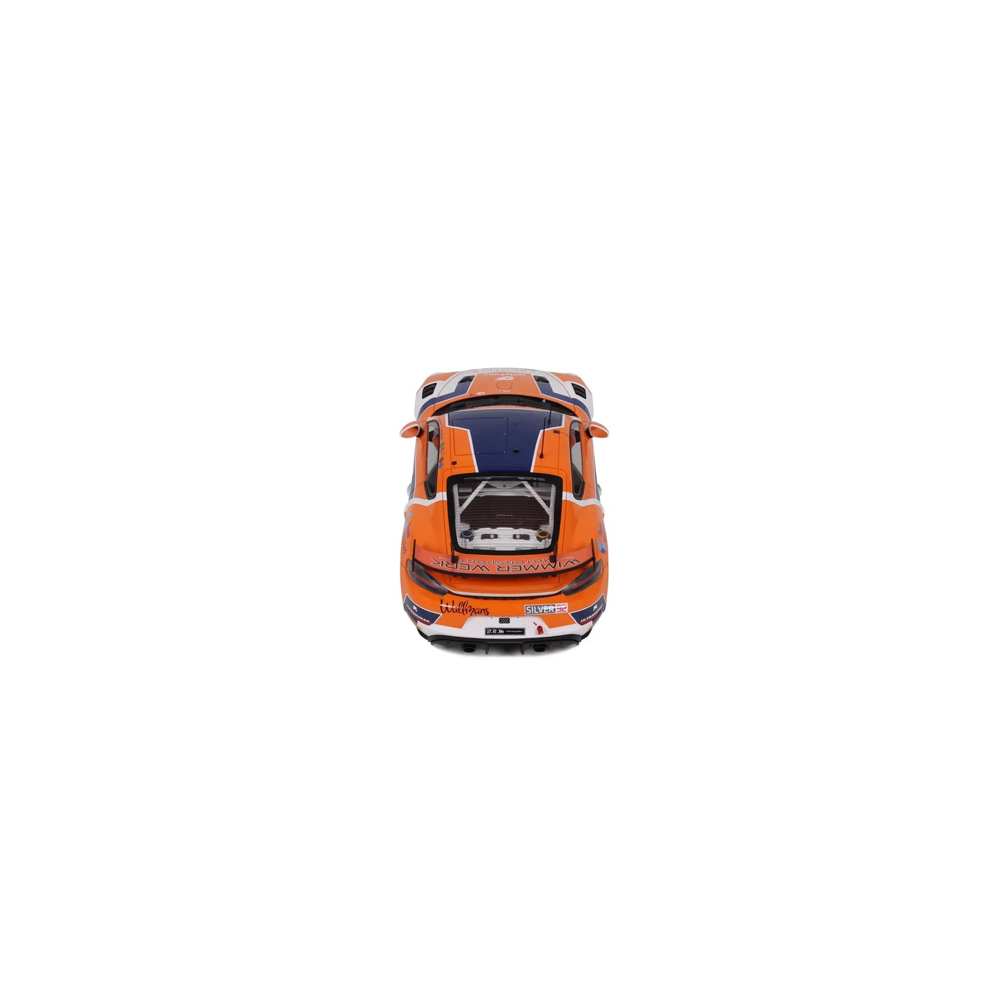 Otto 2024 Porsche 718 Cayman GT4 RS Clubsport #92 Orange & White 1:18