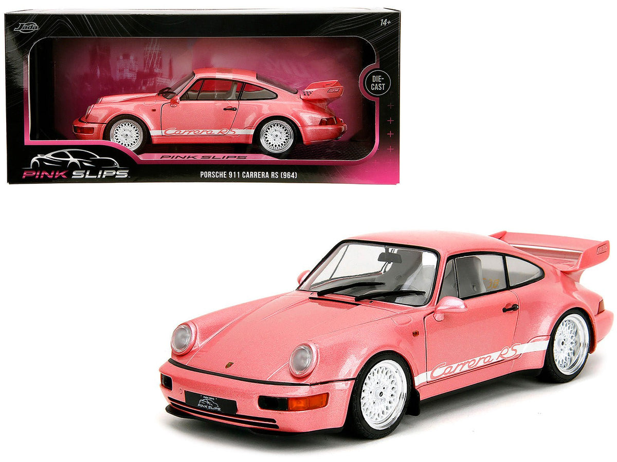 Rapid Vehicles Porsche 911 Carrera RS (964) Pink Metallic with White Stripes "Pink Slips" Series...