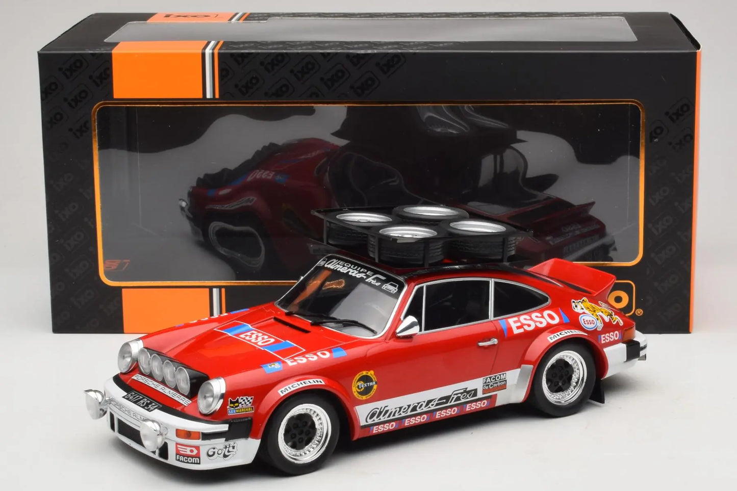 Ixo 1980 Porsche 911 SC Gr.4 Rallye Monte Carlo 1980 Red 1:18