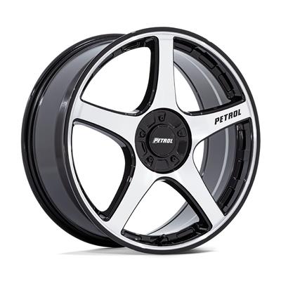 Petrol Wheel P2E Gloss Black Wheels with Machined Face - S0429
