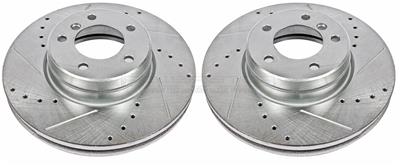 PowerStop Evolution Drilled and Slotted Rotors - EBR870XPR