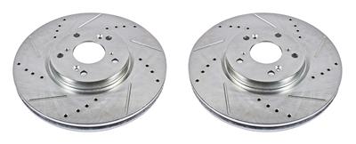 PowerStop Evolution Drilled and Slotted Rotors - JBR1143XPR