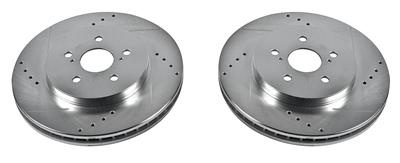 PowerStop Evolution Drilled and Slotted Rotors - JBR1152XPR