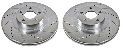 PowerStop Evolution Drilled and Slotted Rotors - JBR1165XPR