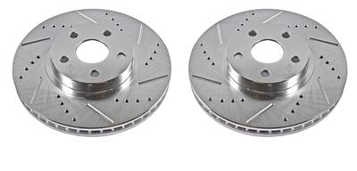 PowerStop Evolution Drilled and Slotted Rotors - JBR931XPR