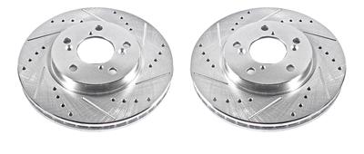 PowerStop Evolution Drilled and Slotted Rotors - JBR989XPR