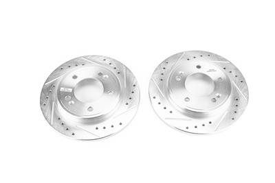 PowerStop Evolution Drilled and Slotted Rotors - JBR1761XPR